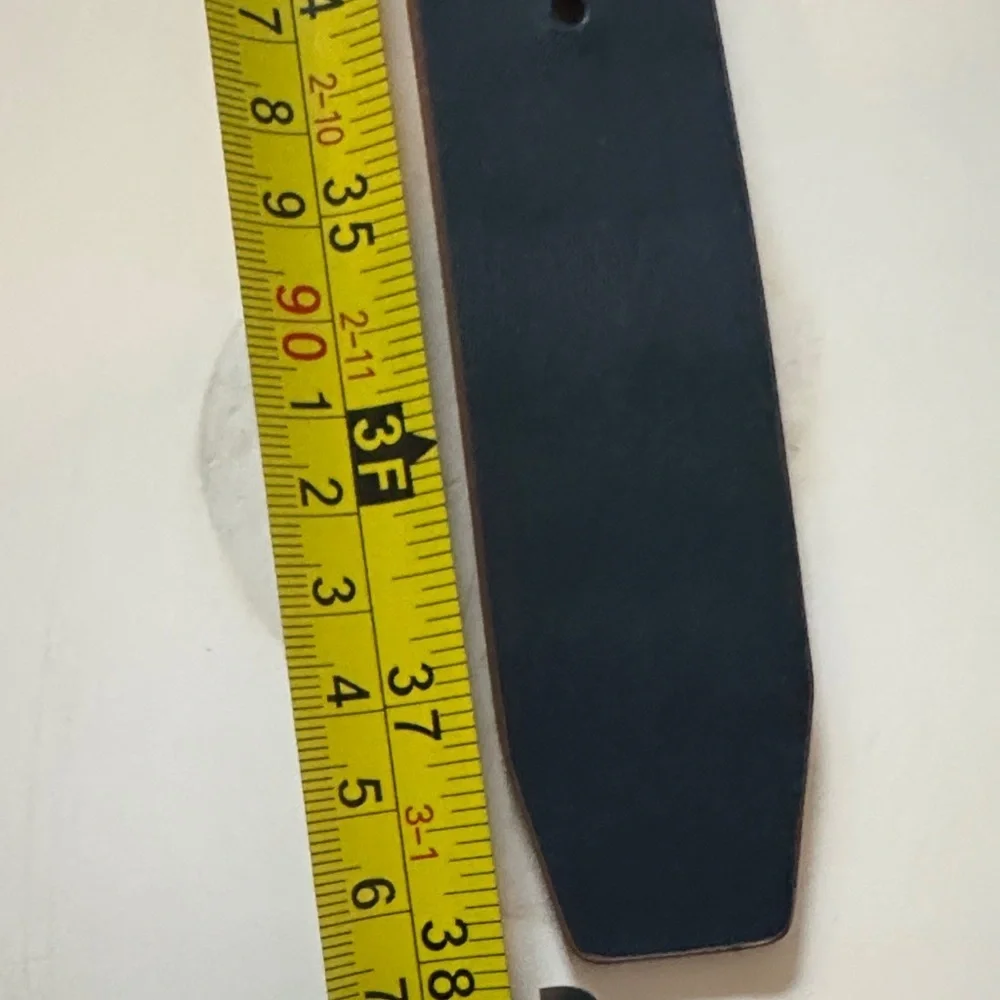 Tommy Hilfiger Navy Blue and Brown Interior Men's Belt
